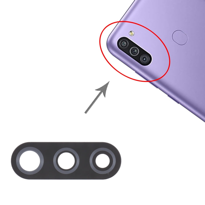Para Samsung Galaxy M11 SM-M115 10 piezas Lente de cámara trasera