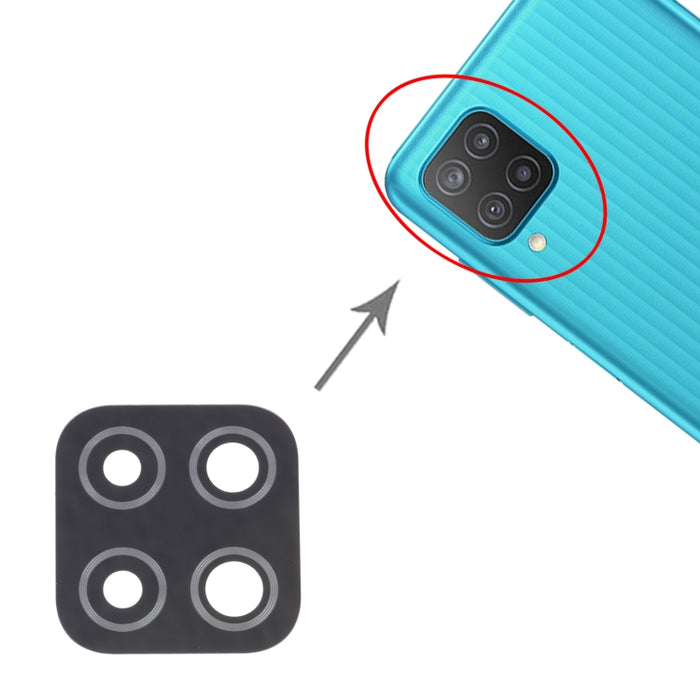 Para Samsung Galaxy M12 SM-M127 10 piezas Lente de cámara trasera