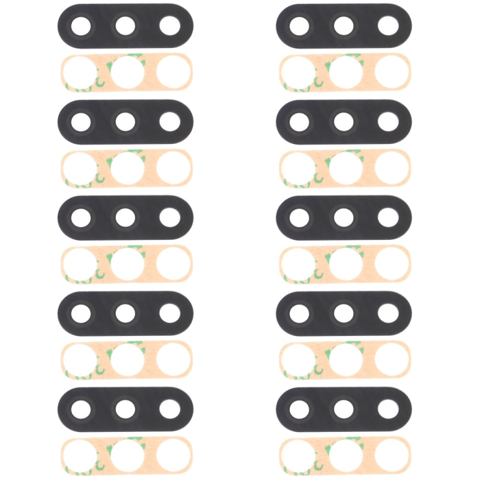 Para Samsung Galaxy M01 SM-M015 10 piezas Lente de cámara trasera
