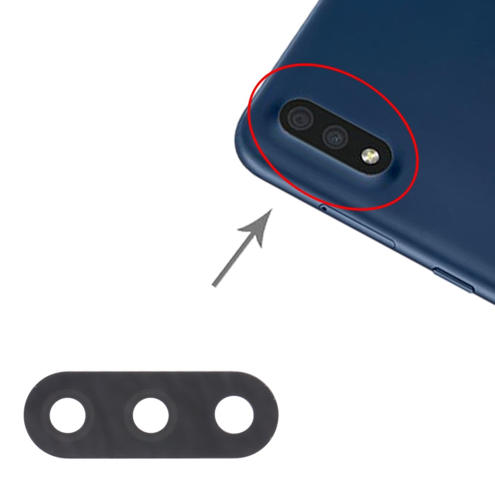 Para Samsung Galaxy A01 SM-A015 10 piezas Lente de cámara trasera