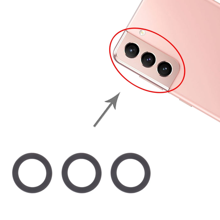 Para Samsung Galaxy S21 5G SM-G991 10 piezas Lente de cámara trasera