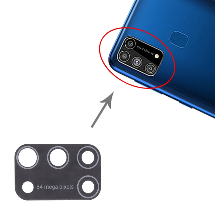 Para Samsung Galaxy M31 / Galaxy M31 Prime SM-M315 10 piezas Lente de cámara trasera