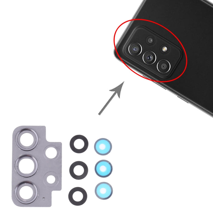 Para Samsung Galaxy A52 SM-A525 10 piezas cubierta de lente de cámara