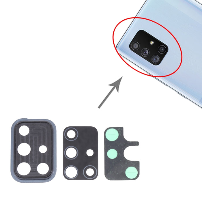 Para Samsung Galaxy A71 5G SM-A716 10 piezas cubierta de lente de cámara