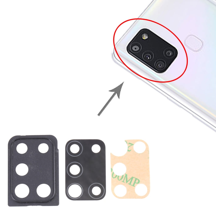 Para Samsung Galaxy A21s SM-A217 10 piezas cubierta de lente de cámara