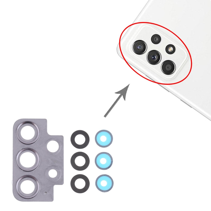 Para Samsung Galaxy A52 5G SM-A526 10 piezas cubierta de lente de cámara