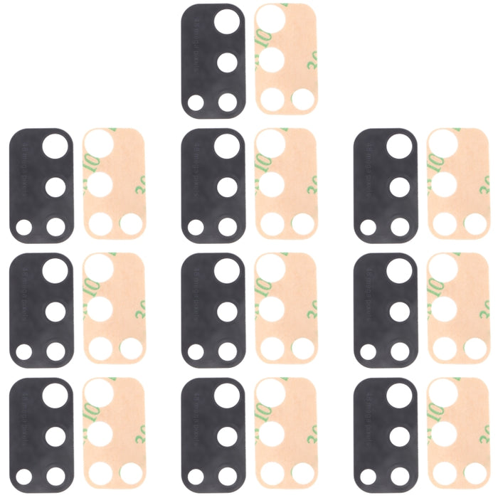 Para Samsung Galaxy M21 SM-M215 10 piezas Lente de cámara trasera