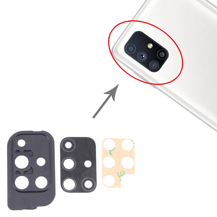 Para Samsung Galaxy M51 SM-M515 10 piezas cubierta de lente de cámara