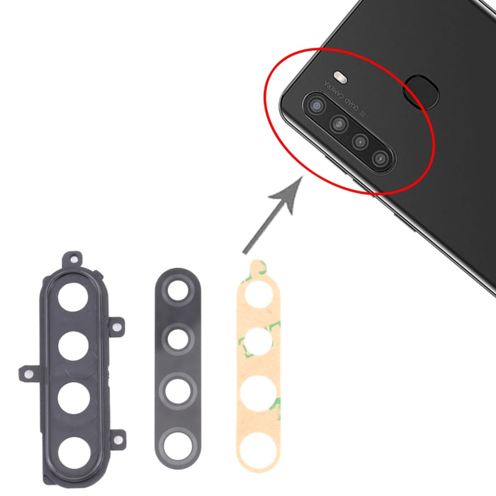 Para Samsung Galaxy A21 SM-A215 10 piezas cubierta de lente de cámara