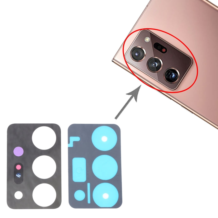 Para Samsung Galaxy Note20 Ultra 5G SM-N986 10 piezas Lente de cámara trasera