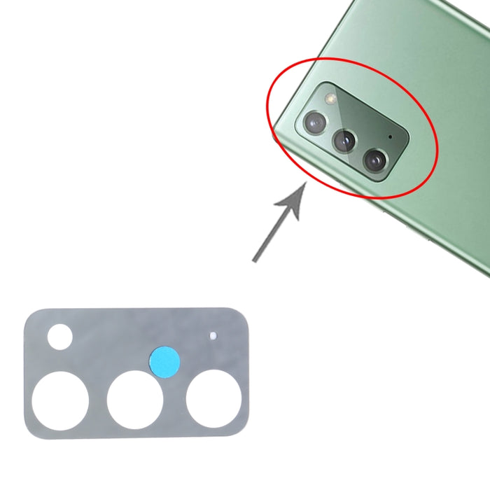 Para Samsung Galaxy Note20 5G SM-N981 10 piezas Lente de cámara trasera
