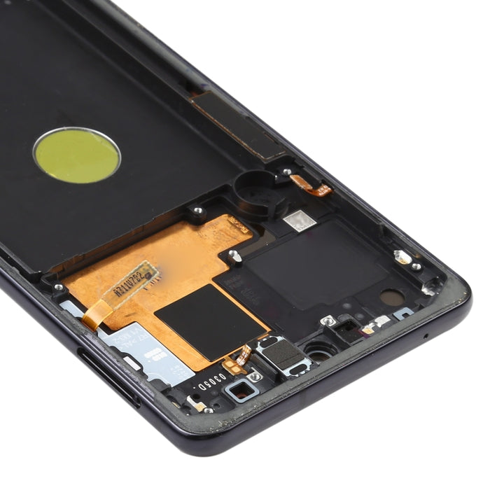 Pantalla LCD de material Super AMOLED original y ensamblaje completo del digitalizador con marco para Samsung Galaxy Note10 Lite