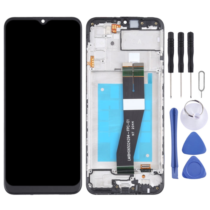 Pantalla LCD original y ensamblaje completo del digitalizador con marco para Samsung Galaxy A02s SM-A025F (versión GA)