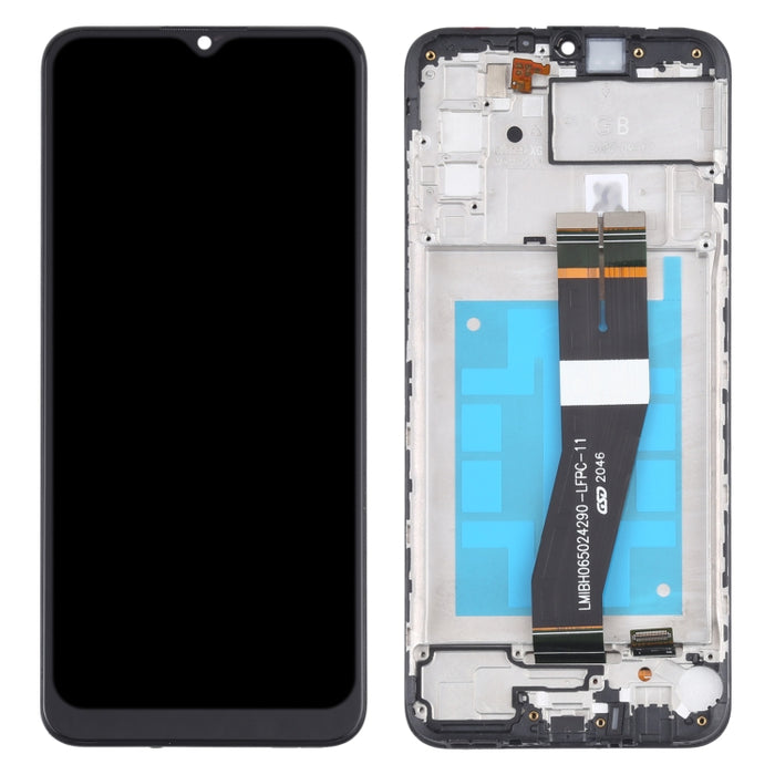 Pantalla LCD original y ensamblaje completo del digitalizador con marco para Samsung Galaxy A02s SM-A025F (versión GB)
