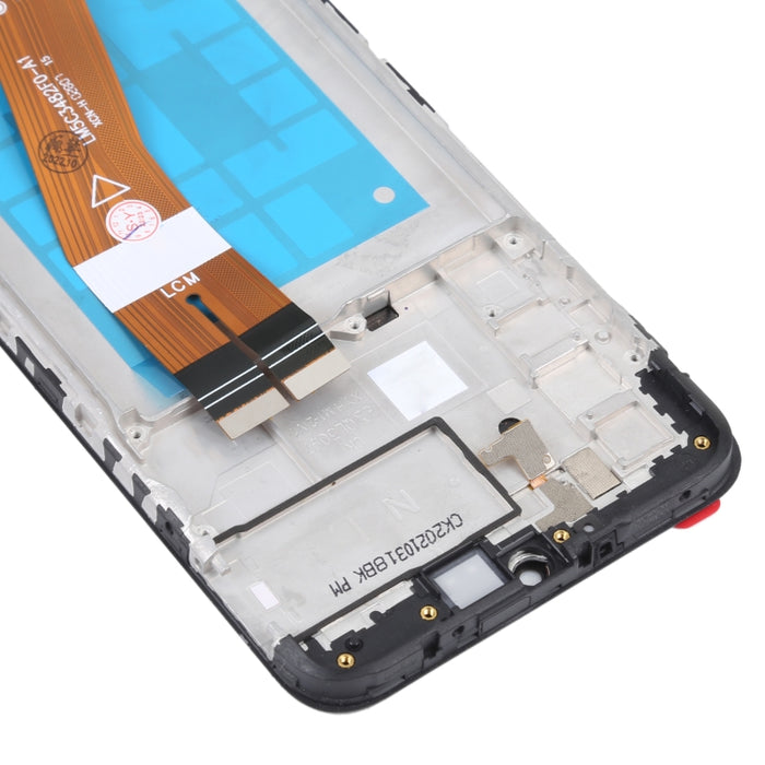 Pantalla LCD de material TFT y ensamblaje completo del digitalizador con marco para Samsung Galaxy M02s