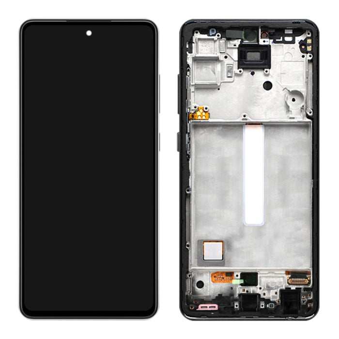 Pantalla LCD original y ensamblaje completo del digitalizador con marco para Samsung Galaxy A52 SM-A526 (versión 5G)