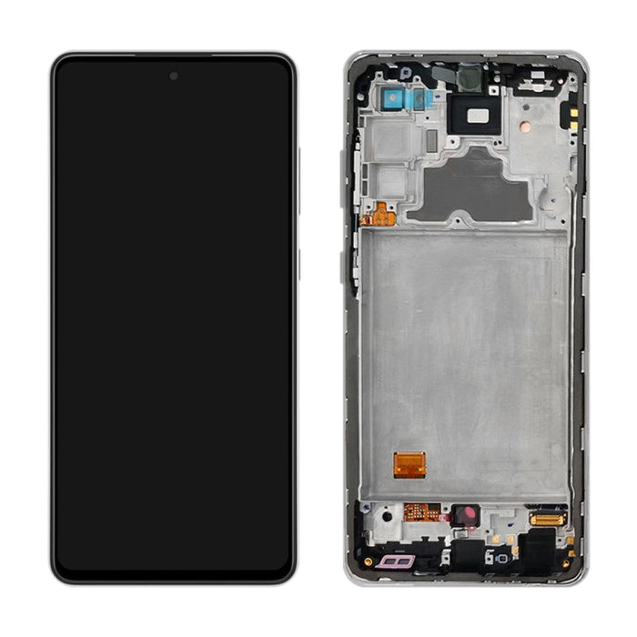 Pantalla LCD original y ensamblaje completo del digitalizador con marco para Samsung Galaxy A72 SM-A725 (versión 4G)
