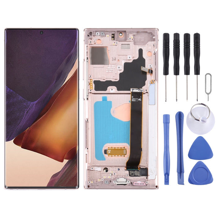 Pantalla LCD y digitalizador de montaje completo con marco para Samsung Galaxy Note20 Ultra SM-N986 versión 5G