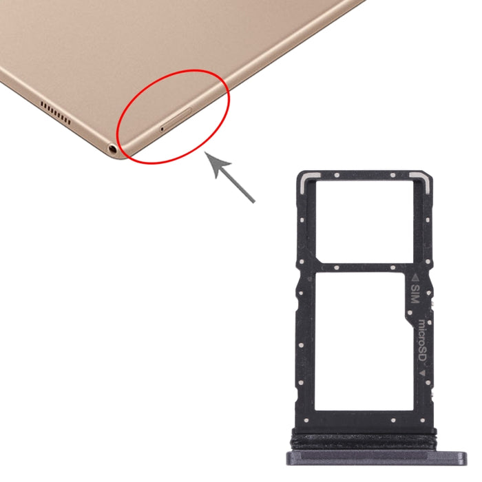 Para Samsung Galaxy Tab A7 10.4 (2020) SM-T505 Bandeja Tarjeta SIM + Bandeja Tarjeta Micro SD
