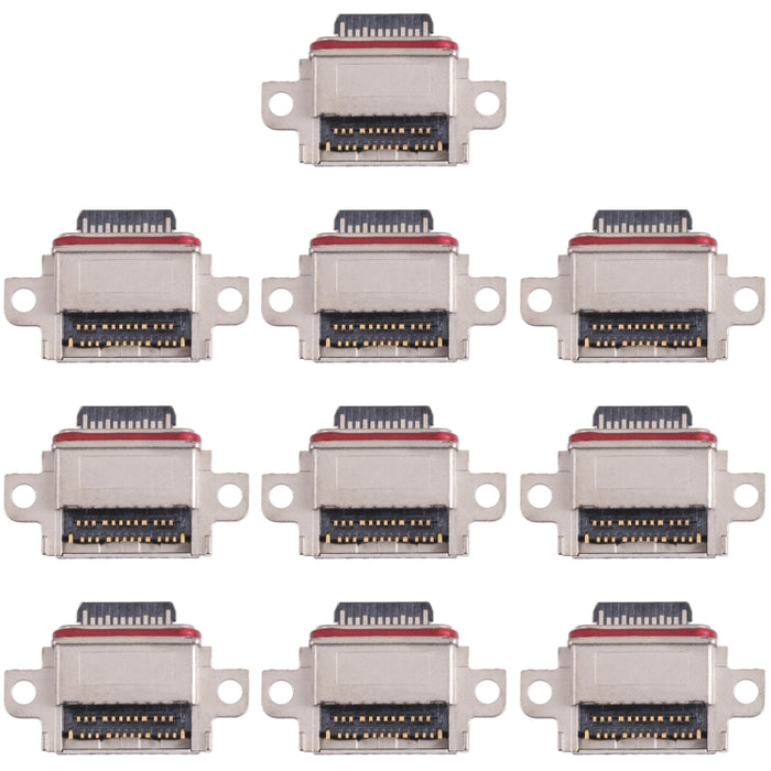 Conector de puerto de carga de 10 piezas para Samsung Galaxy Note10+ / Note10+ 5G SM-N975F, SM-N975U, SM-N9750, SM-N975U1, SM-N975W, SM-N975N, SM-N975X, SCV45, SM-N976F, SM-N976U, SM-N976, SM-N976B, SM-N976N, SM-N976V, SM-N9760, SM-N976Q
