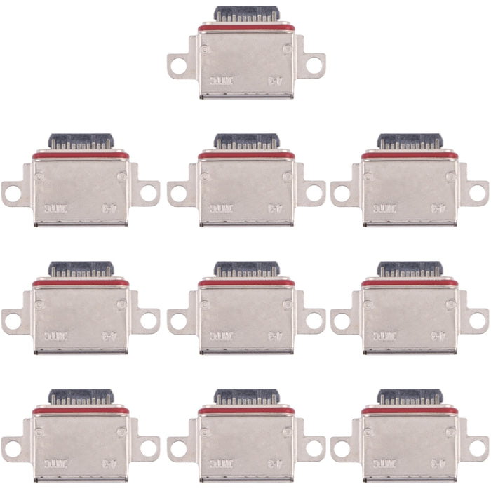 Conector de puerto de carga de 10 piezas para Samsung Galaxy Note20 / Note20 5G SM-N980F, SM-N980F/DS, SM-N981B, SM-N981B/DS, SM-N981U, SM-N981U1, SM-N981W, SM-N9810, SM-N981N