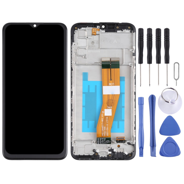 Pantalla LCD Original y Montaje Completo del Digitalizador con Marco para Samsung Galaxy A03s SM-A037