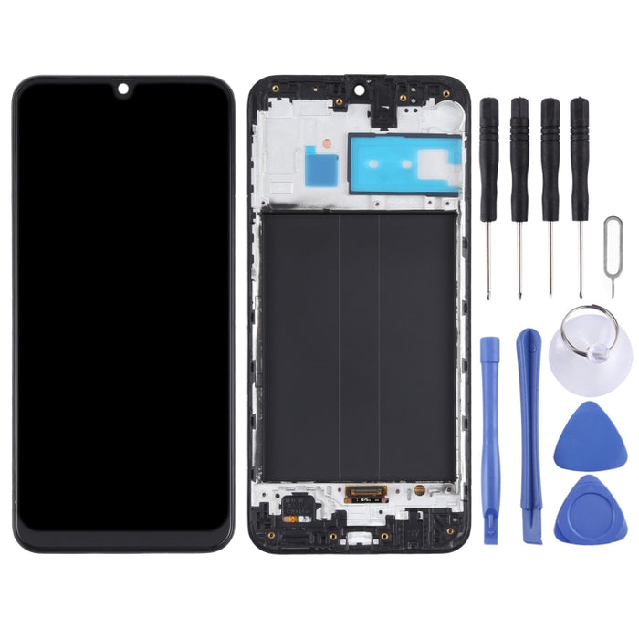 Pantalla LCD Original y Montaje Completo del Digitalizador con Marco para Samsung Galaxy M30 SM-M305