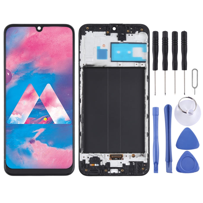 Pantalla LCD Original y Montaje Completo del Digitalizador con Marco para Samsung Galaxy M30 SM-M305