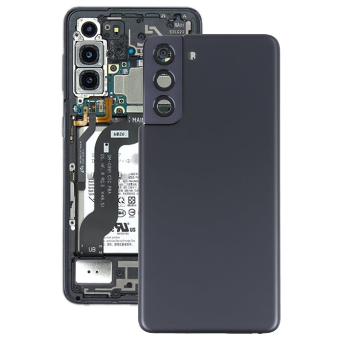 Para Samsung Galaxy S21 5G Tapa trasera de batería con tapa de lente de cámara