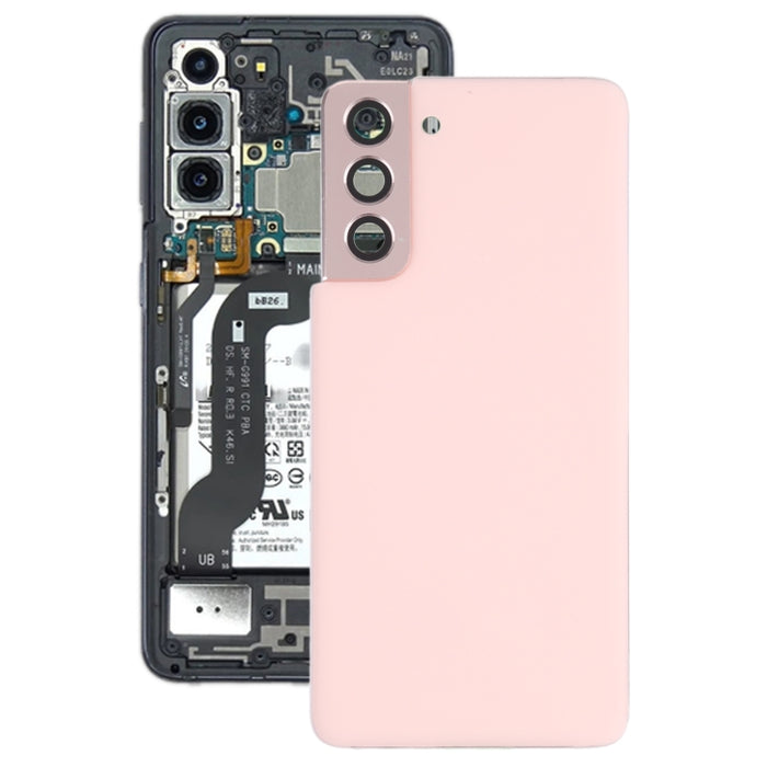 Para Samsung Galaxy S21 5G Tapa trasera de batería con tapa de lente de cámara