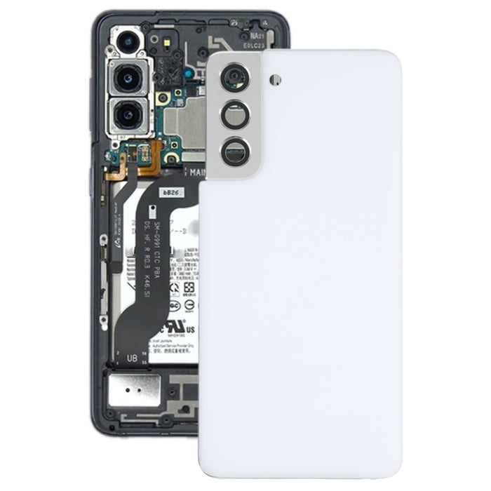 Para Samsung Galaxy S21 5G Tapa trasera de batería con tapa de lente de cámara