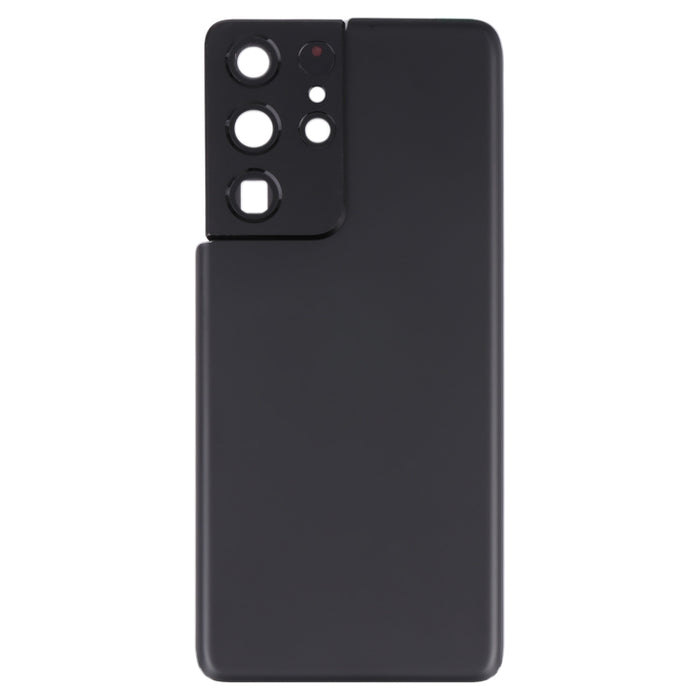 Para Samsung Galaxy S21 Ultra 5G Tapa trasera de batería con cubierta de lente de cámara