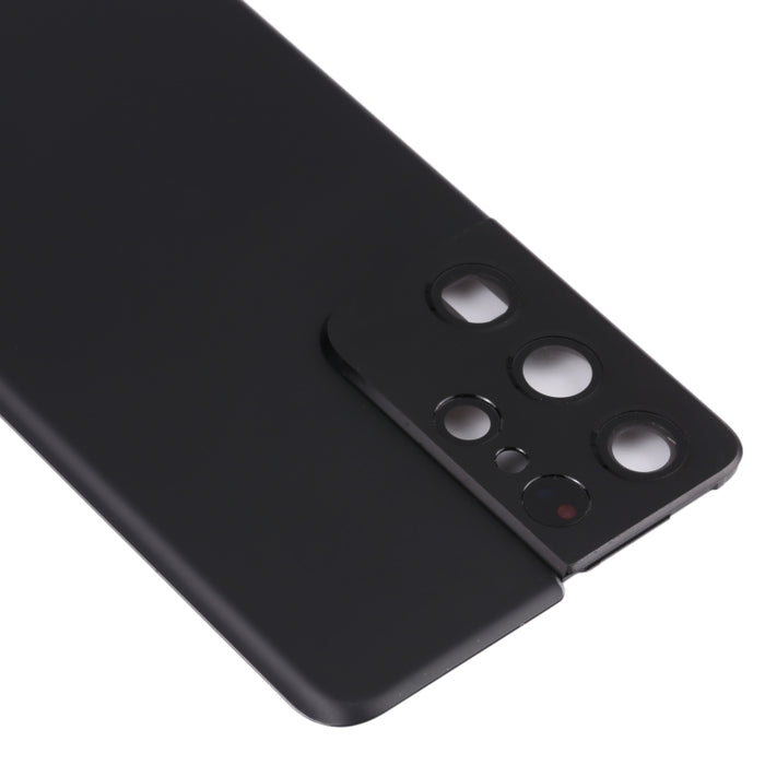 Para Samsung Galaxy S21 Ultra 5G Tapa trasera de batería con cubierta de lente de cámara