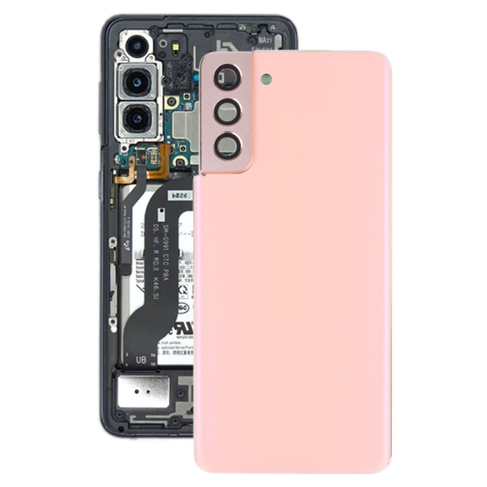 Para Samsung Galaxy S21+ 5G Tapa trasera de batería con tapa de lente de cámara