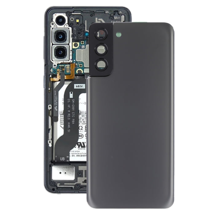 Para Samsung Galaxy S21+ 5G Tapa trasera de batería con tapa de lente de cámara