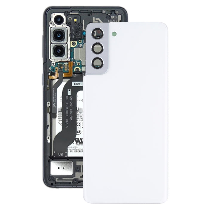 Para Samsung Galaxy S21+ 5G Tapa trasera de batería con tapa de lente de cámara