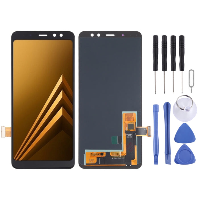 Pantalla LCD de material OLED y ensamblaje completo del digitalizador para Samsung Galaxy A8 (2018) / A5 (2018) SM-A530