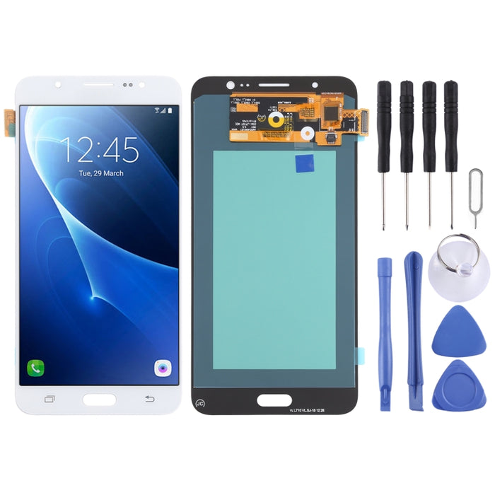 Pantalla LCD de material OLED y ensamblaje completo del digitalizador para Samsung Galaxy J7 (2016) SM-J710