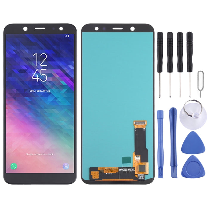 Pantalla LCD de material OLED y ensamblaje completo del digitalizador para Samsung Galaxy A6 (2018) SM-A600