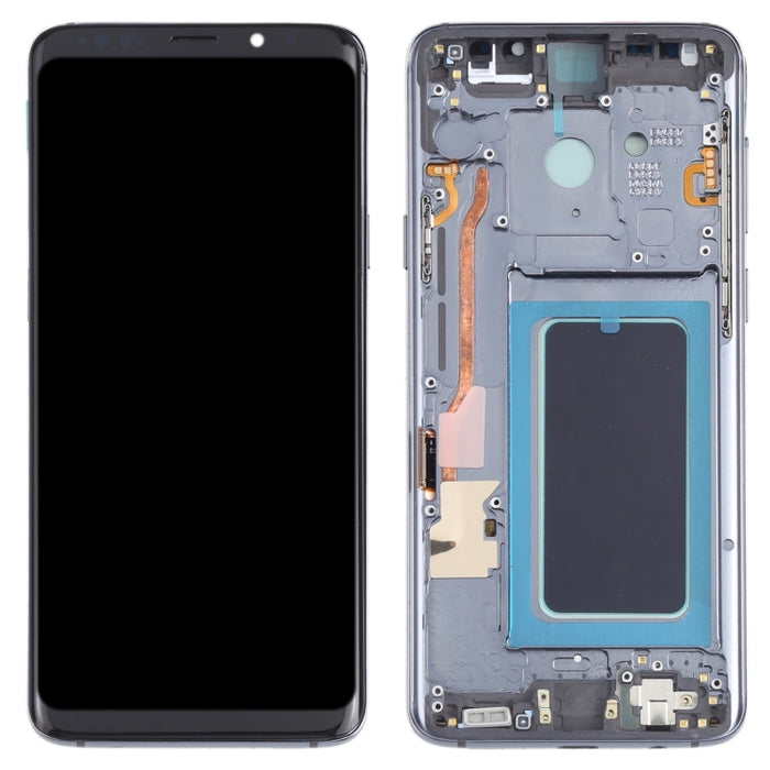 Pantalla LCD de material OLED y ensamblaje completo del digitalizador con marco para Samsung Galaxy S9+ SM-G965