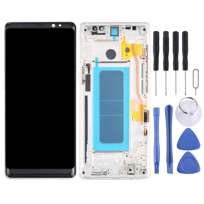 Pantalla LCD de material OLED y ensamblaje completo del digitalizador con marco para Samsung Galaxy Note 8 SM-N950