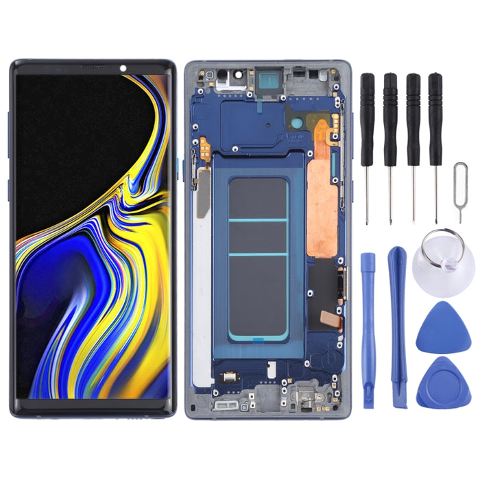 Pantalla LCD de material OLED y ensamblaje completo del digitalizador con marco para Samsung Galaxy Note9 SM-N960