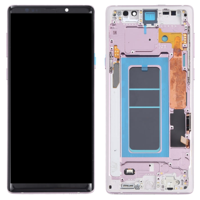 Pantalla LCD de material OLED y ensamblaje completo del digitalizador con marco para Samsung Galaxy Note9 SM-N960