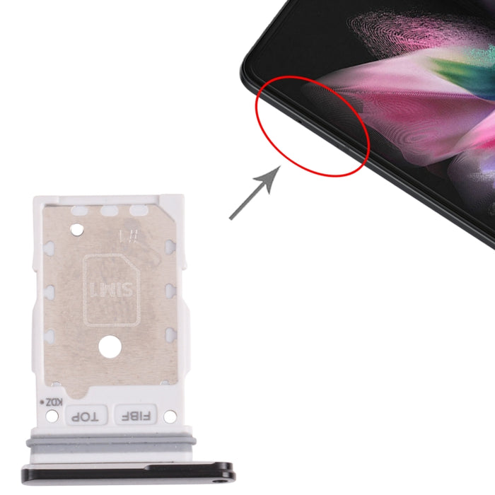 Para Samsung Galaxy Z Fold3 5G SM-F926 Bandeja de tarjeta SIM original + Bandeja de tarjeta SIM