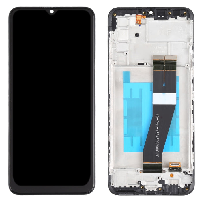 Pantalla LCD y digitalizador de montaje completo con marco para Samsung Galaxy M02s (EE. UU.)