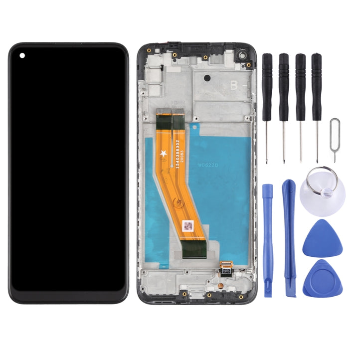 Pantalla LCD y digitalizador de montaje completo con marco para Samsung Galaxy M11 (EE. UU.)