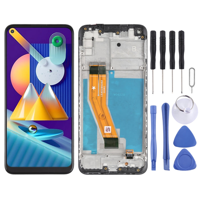 Pantalla LCD y digitalizador de montaje completo con marco para Samsung Galaxy M11 (EE. UU.)