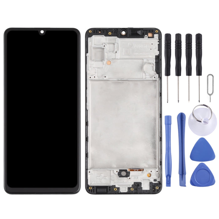 Pantalla LCD de material incell y ensamblaje completo del digitalizador con marco (no admite identificación de huellas dactilares) para Samsung Galaxy A32 4G SM-A325