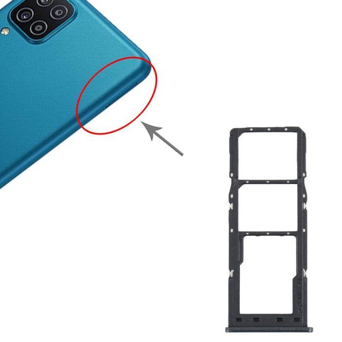 Para Samsung Galaxy M12 SM-M127 Bandeja de tarjeta SIM + Bandeja de tarjeta SIM + Bandeja de tarjeta Micro SD