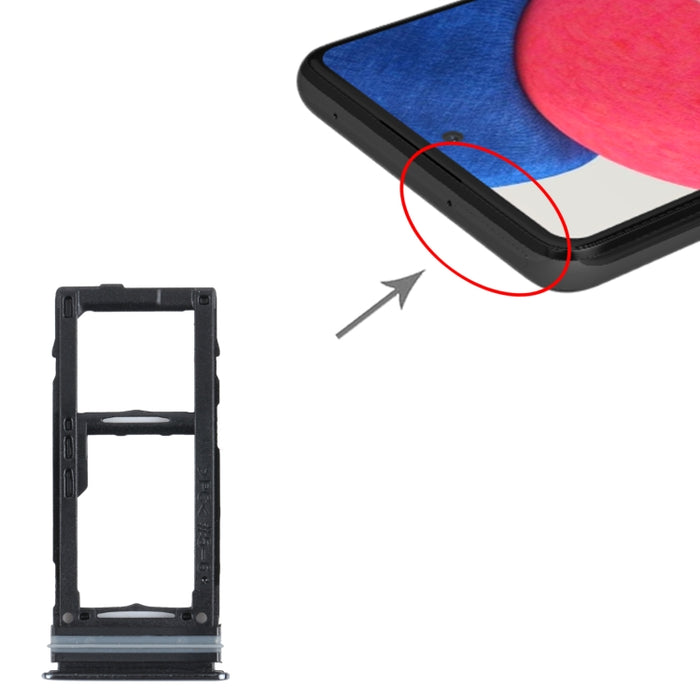 Para Samsung Galaxy A52S 5G SM-A528 Bandeja de tarjeta SIM + Bandeja de tarjeta SIM / Bandeja de tarjeta Micro SD